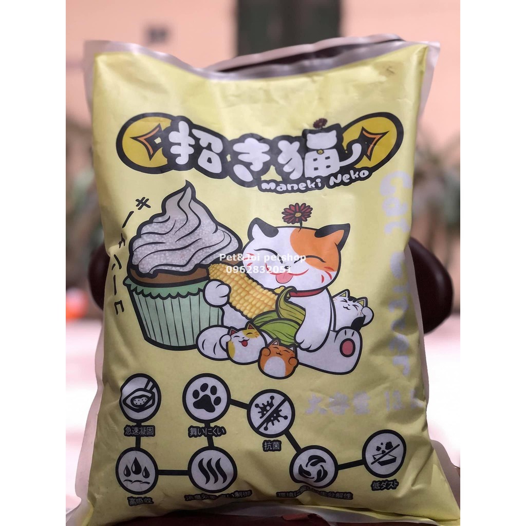 Cát vệ sinh mèo Maneki Neko Nhật Bản nhiều mùi 5l - PET &amp; JOI