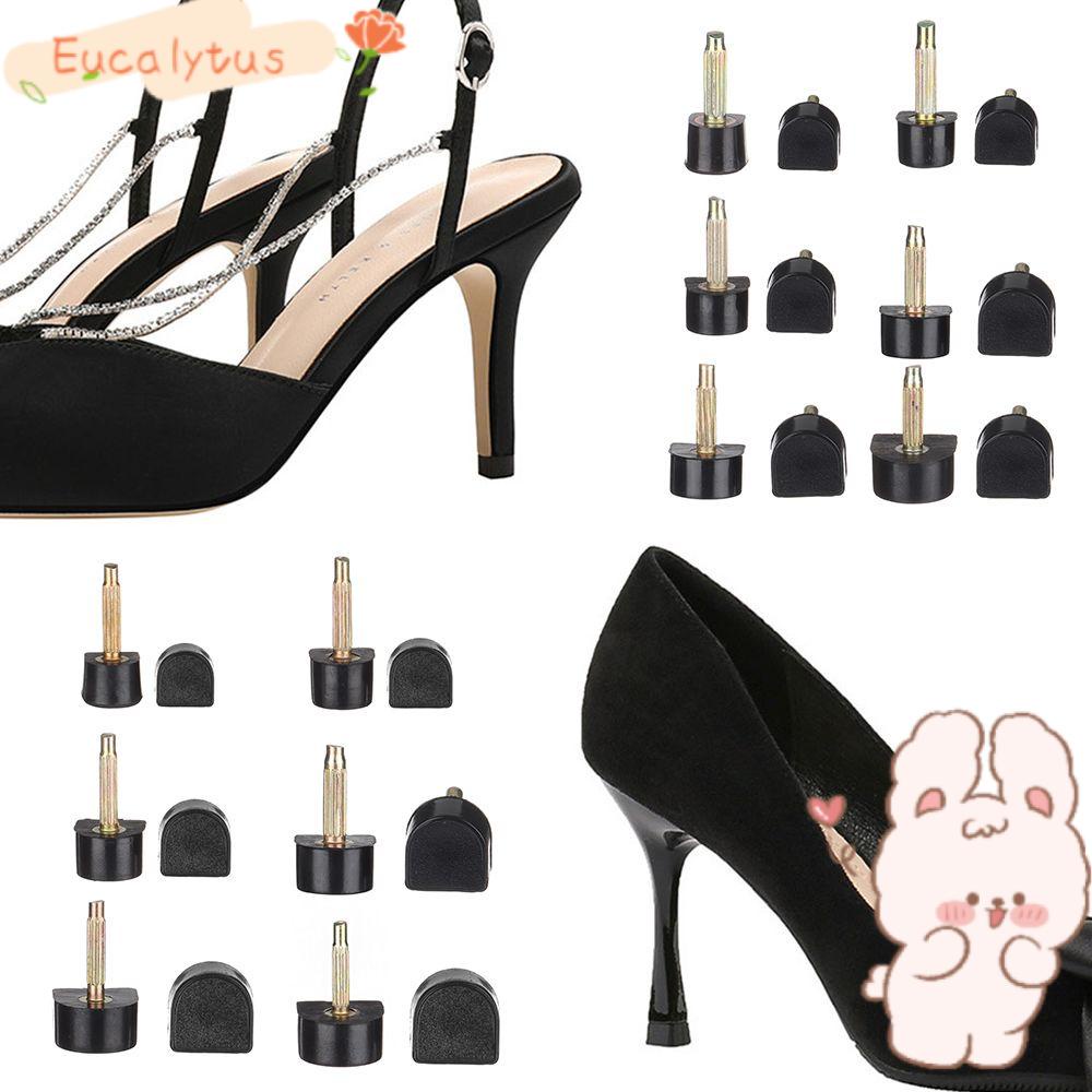 Set 10 Nút Chặn Bảo Vệ Gót Giày Cao Gót Màu Đen
