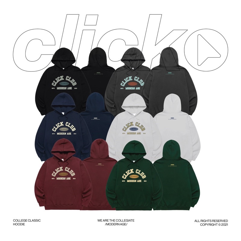 HOODIE BASEBALL CLICK ( áo chui đầu ).