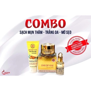 Combo Mụn Thâm Linh Chi Vàng