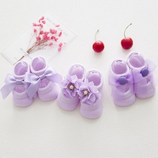 Set 3 đôi tất nơ bé gái