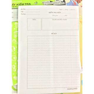 Giấy kiểm tra campus có chấm