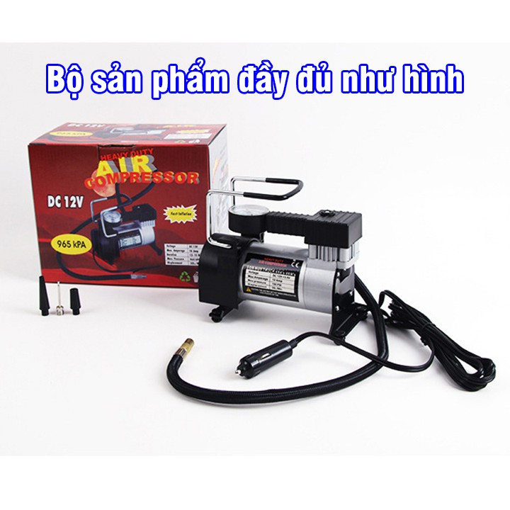 [Mã LIFEAUMAY giảm 10% tối đa 30k đơn 150k] Bơm Lốp Ô Tô Xe Máy Chuyên Dụng DC12V Nhỏ Gọn Mạnh Mẽ - Bảo Hành 12 Tháng