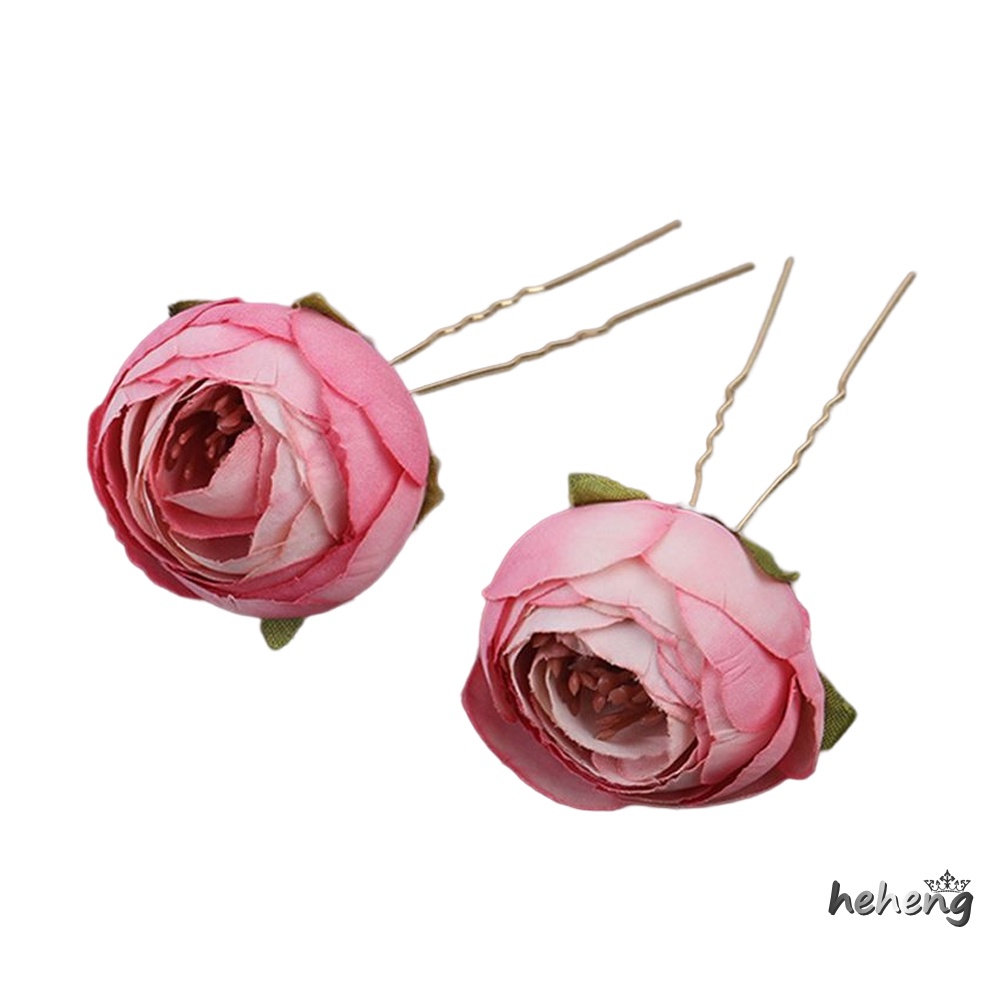 Bộ 2 Kẹp Tóc Hợp Kim Hình Chữ U Chống Trượt Không Gây Dị Ứng