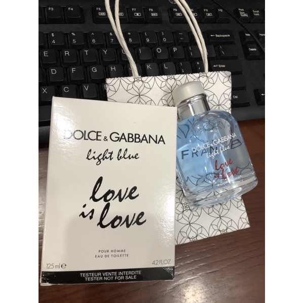 Nước hoa nam tester D&G light blue love is love pour homme 125ml (hộp như hình)