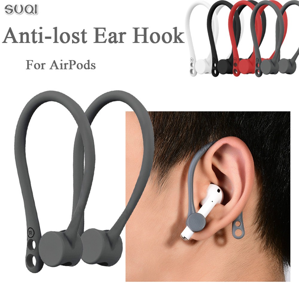 1 Cặp Móc Tai Nghe Bằng Silicone Mềm Cho Airpods