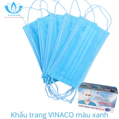 Khẩu trang y tế VINACO - 4 lớp, 50 chiếc, công nhận của bộ y tế | BigBuy360 - bigbuy360.vn