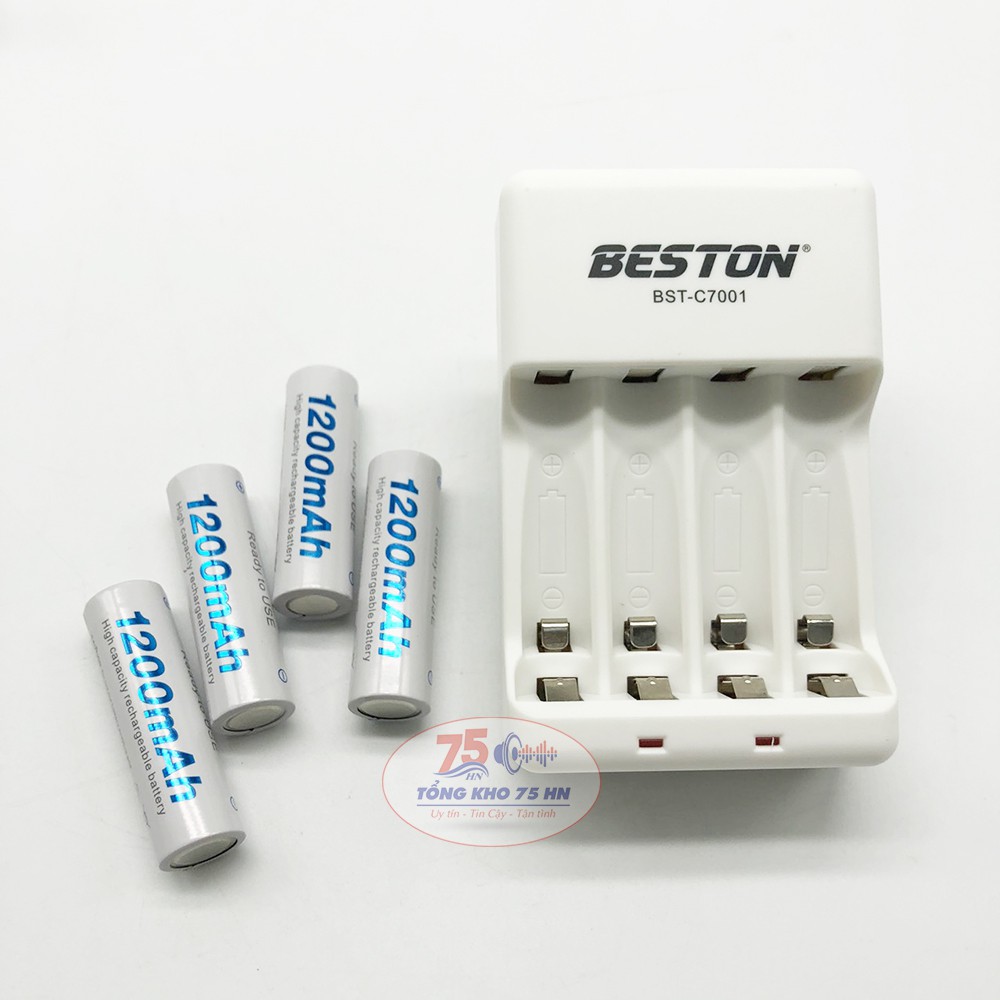 Pin AA hãng BESTON 1200mAh giá siêu tốt, bảo hành 1 tháng | Pin mic không dây, camera, pin điều khiển