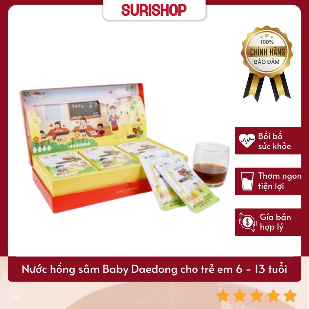 Nước hồng sâm Baby Daedong cho trẻ em 6 - 13 tuổi