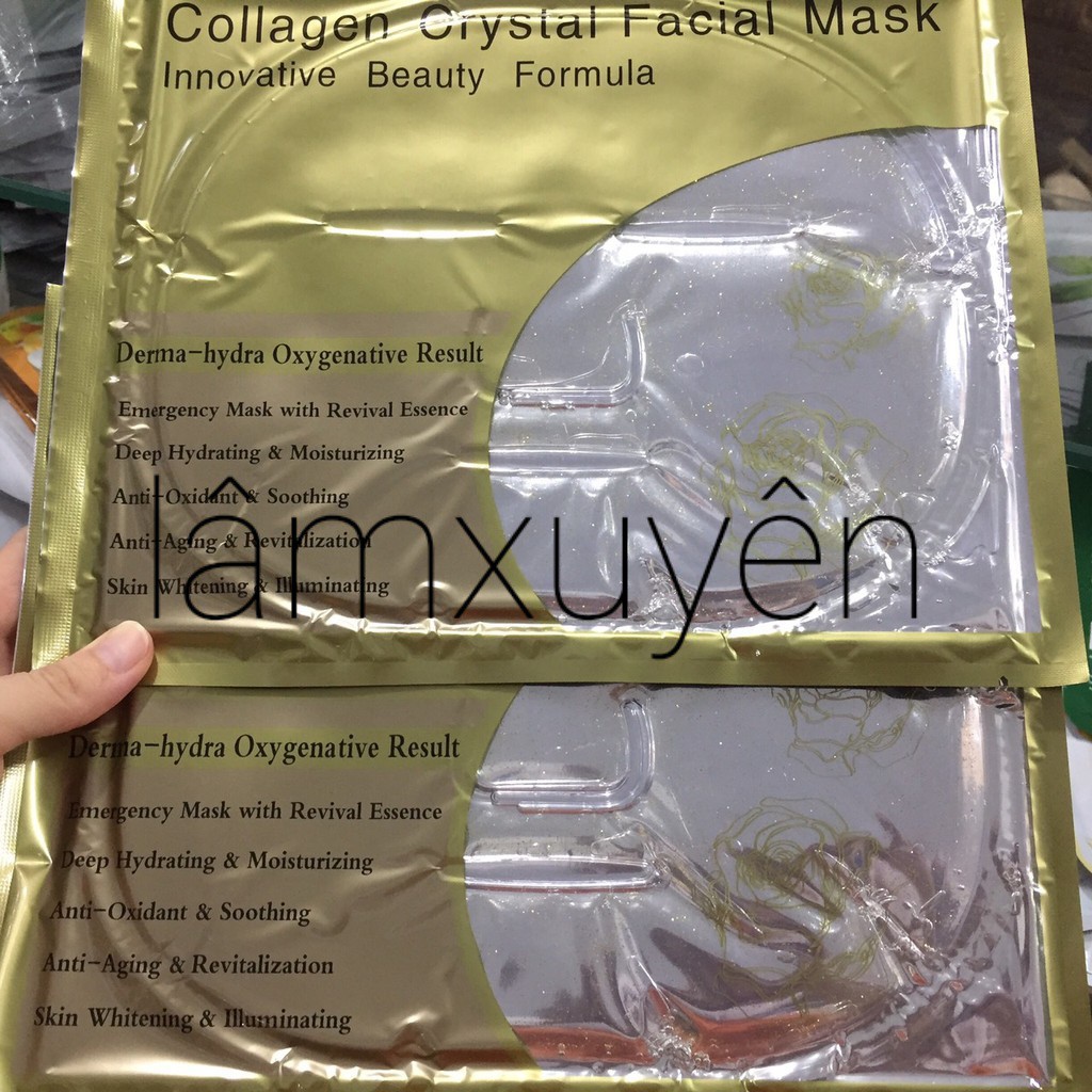 Mặt nạ collagen nano vàng cấp ẩm cho da ,chống lão hóa ,giúp làn da trắng sáng  căng da phục hồi.