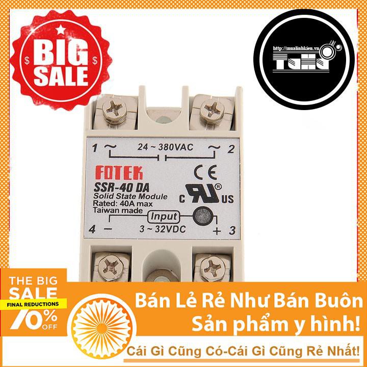 Thiết Bị Bảo Vệ Rơ Le Bán Dẫn SSR-40DA Giá Rẻ