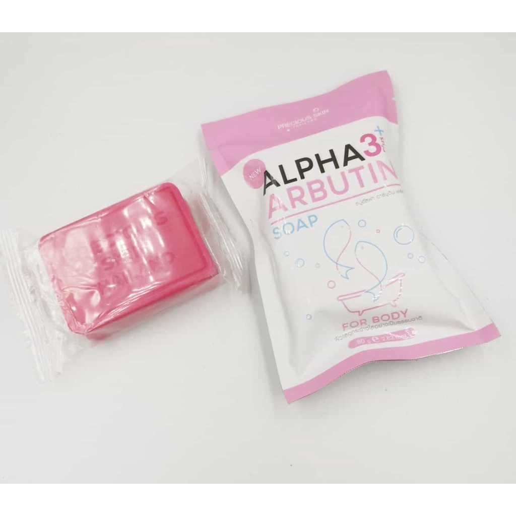 Xà Phòng kích trắng body ALPHA ARBUTIN 3+ Plus 80g Thái Lan