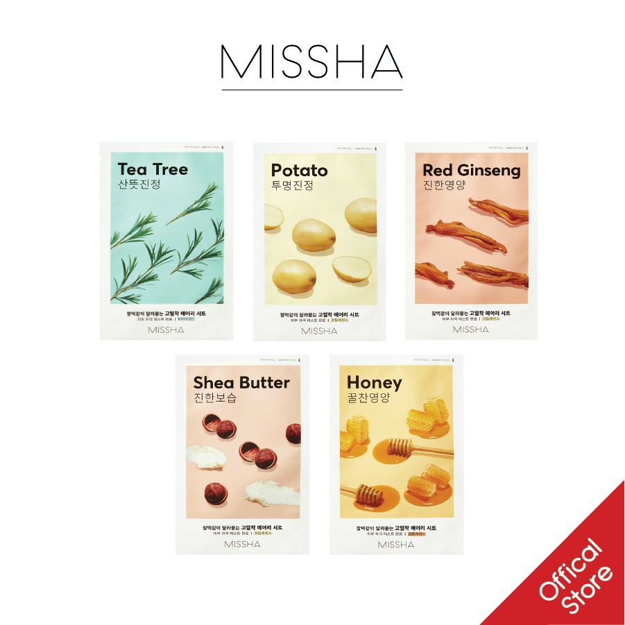 Mặt Nạ Miếng Missha Airy Fit Sheet Mask &amp; Mặt Nạ Ngủ Missha Pure Source Pocket Pack - Sleeping Pack 10ml
