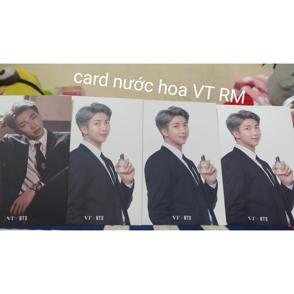 Card nước hoa BTS X VT. Jin, RM, Jungkook. Suga. V. Jimin