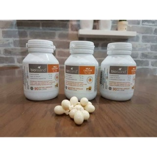Canxi milk Bioisland, canxi sữa Úc 90v ( date 2021)