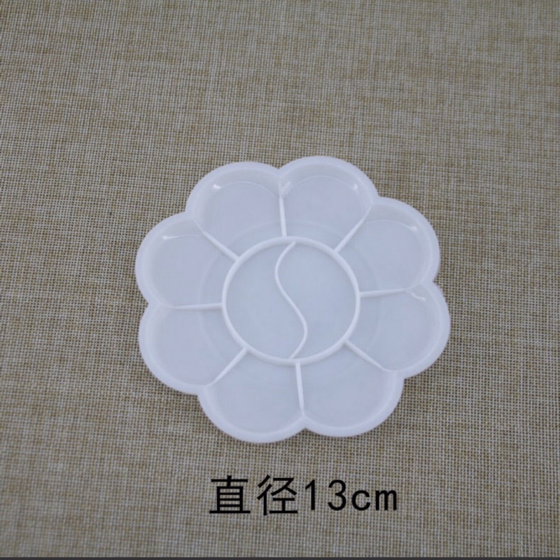 Khay pha màu hoa đào