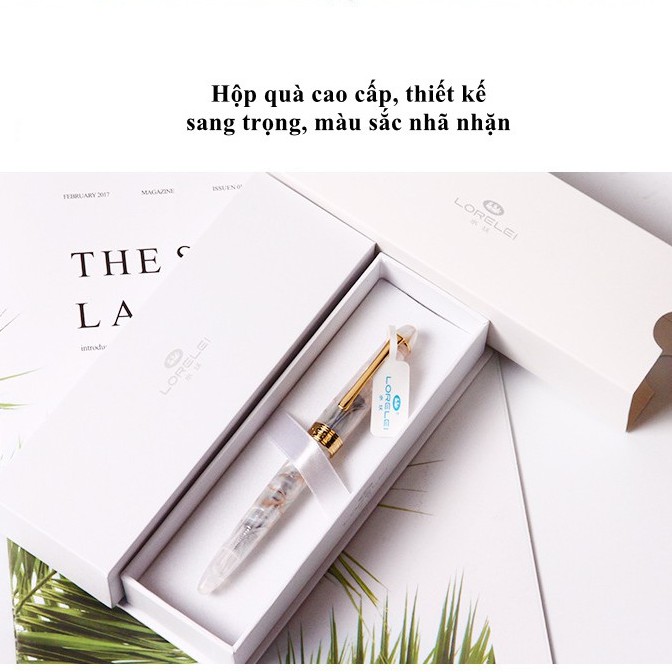 Bút máy Shuiyao (Thủy Yêu) Sakura 091, làm quà tặng học sinh, văn phòng, mua kèm bút bi bút chì bút máy bút mực.