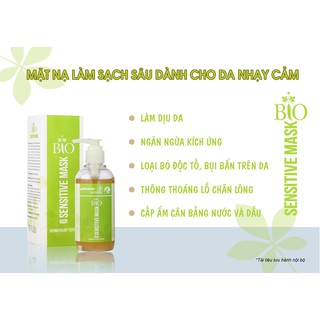BIO SENSITIVE MASK - MẶT NẠ THẢI ĐỘC DÀNH CHO DA NHẠY CẢM