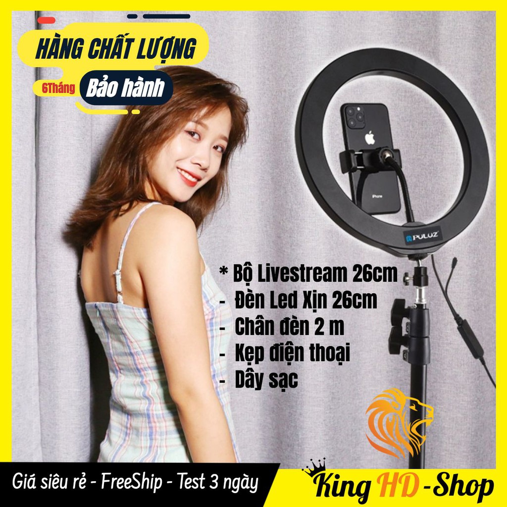 [CHÍNH HÃNG] Bộ Đèn Livestream 26cm Cao Cấp - Siêu Đẹp, Siêu Bền, Siêu Sáng, Full Đồ - Bảo Hành 6 Tháng 🌺FREESHIP🌺 | BigBuy360 - bigbuy360.vn