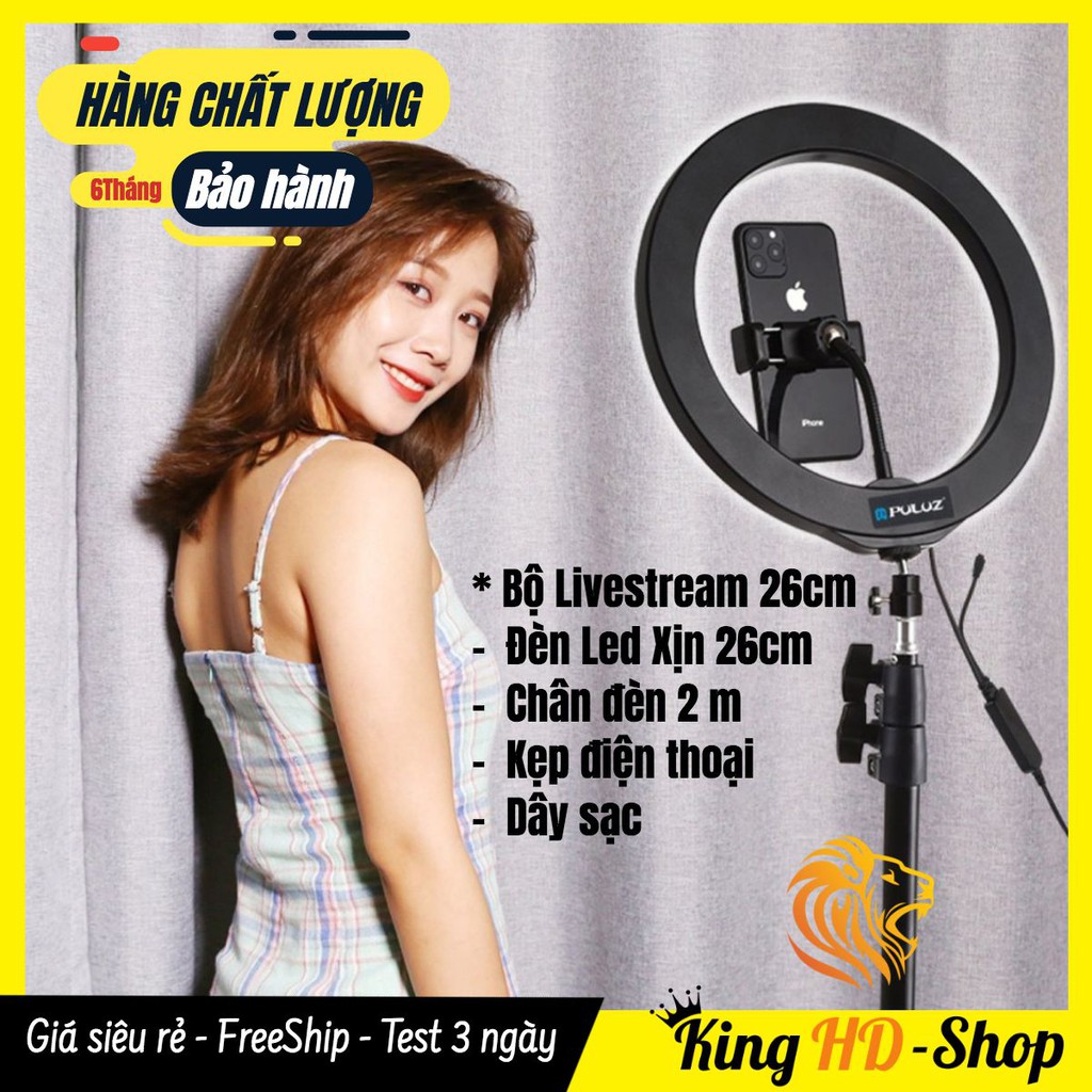 [CHÍNH HÃNG] Bộ Đèn Livestream 26cm Cao Cấp - Siêu Đẹp, Siêu Bền, Siêu Sáng, Full Đồ - Bảo Hành 6 Tháng 🌺FREESHIP🌺