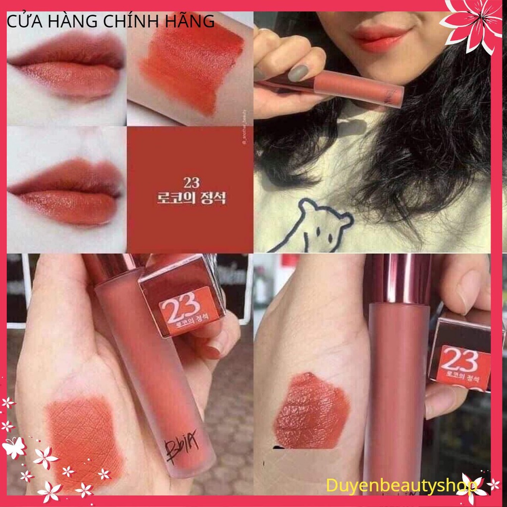 Son kem lì Bbia Last Velvet Lip Tint -Full màu chính hãng