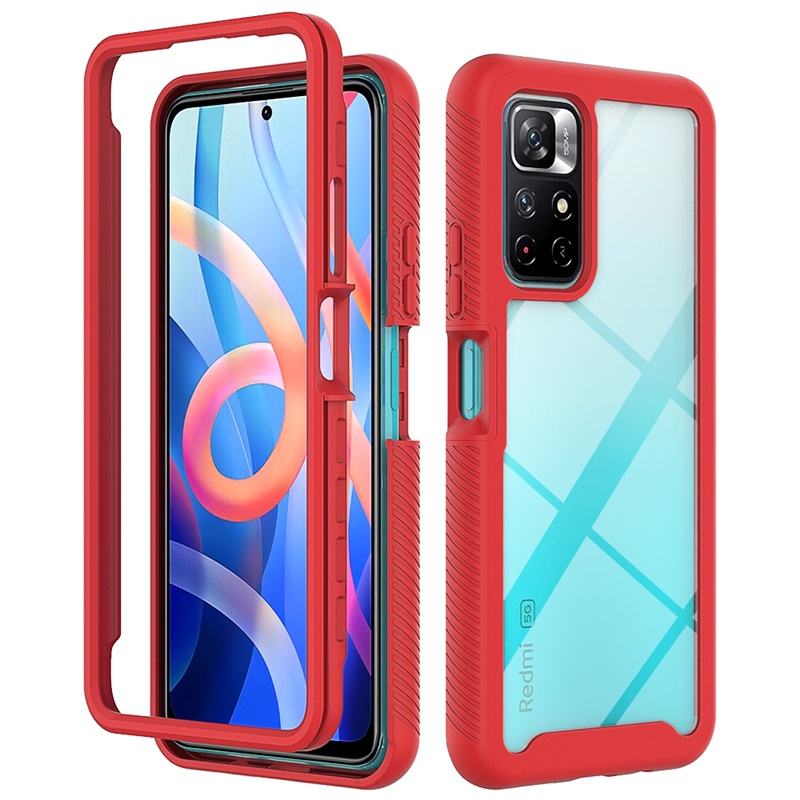 Ốp Điện Thoại Chống Sốc Bảo Vệ 360 Độ 2 Trong 1 Cho Xiaomi Mi Poco M4 Pro M3 F3 X3 Pro X3 NFC