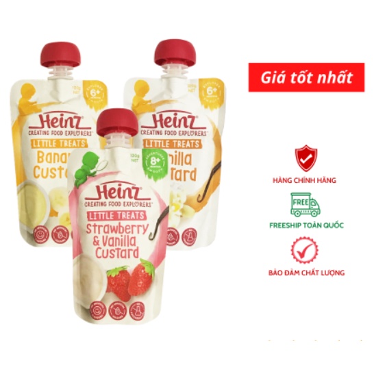 [Av] Váng Sữa Heinz Úc Các Vị Cho Bé Dạng Túi 120G