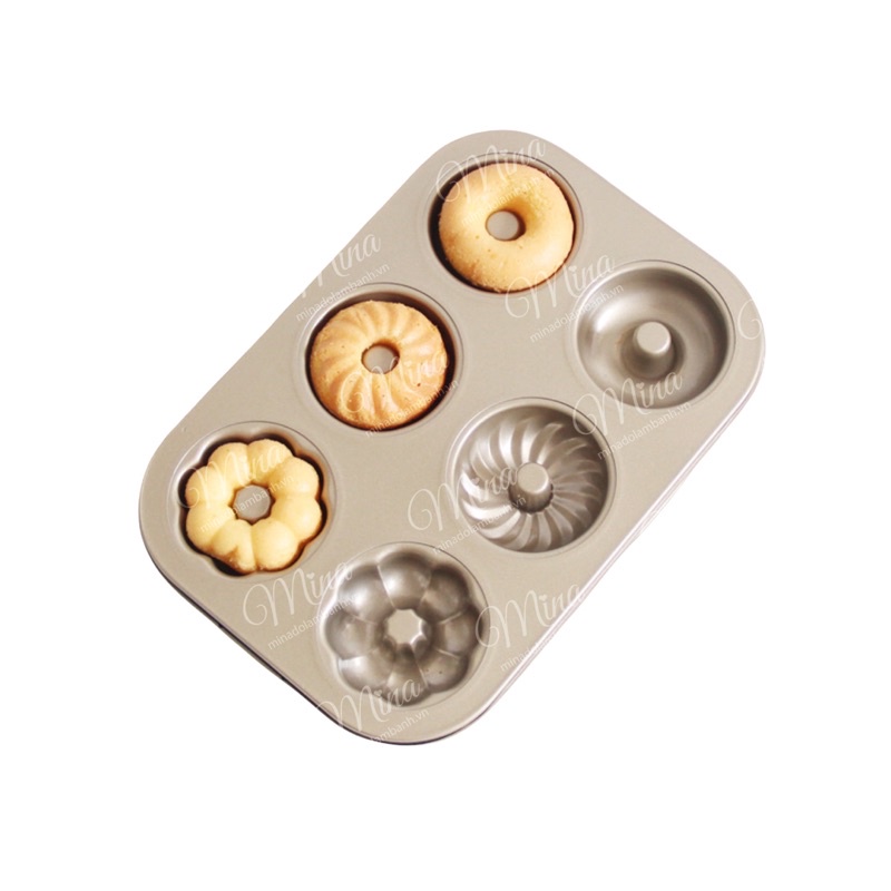 Khuôn nướng bánh DONUT 6 ô