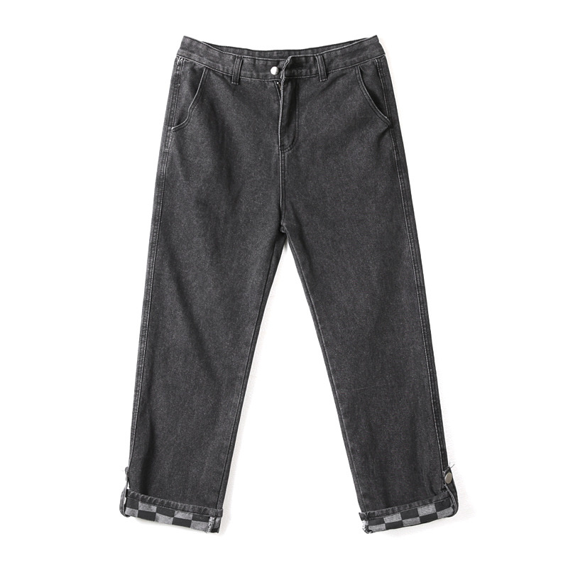 Quần Jeans Dài Ống Rộng Phong Cách Đường Phố Hàn Quốc Cho Nam TF1