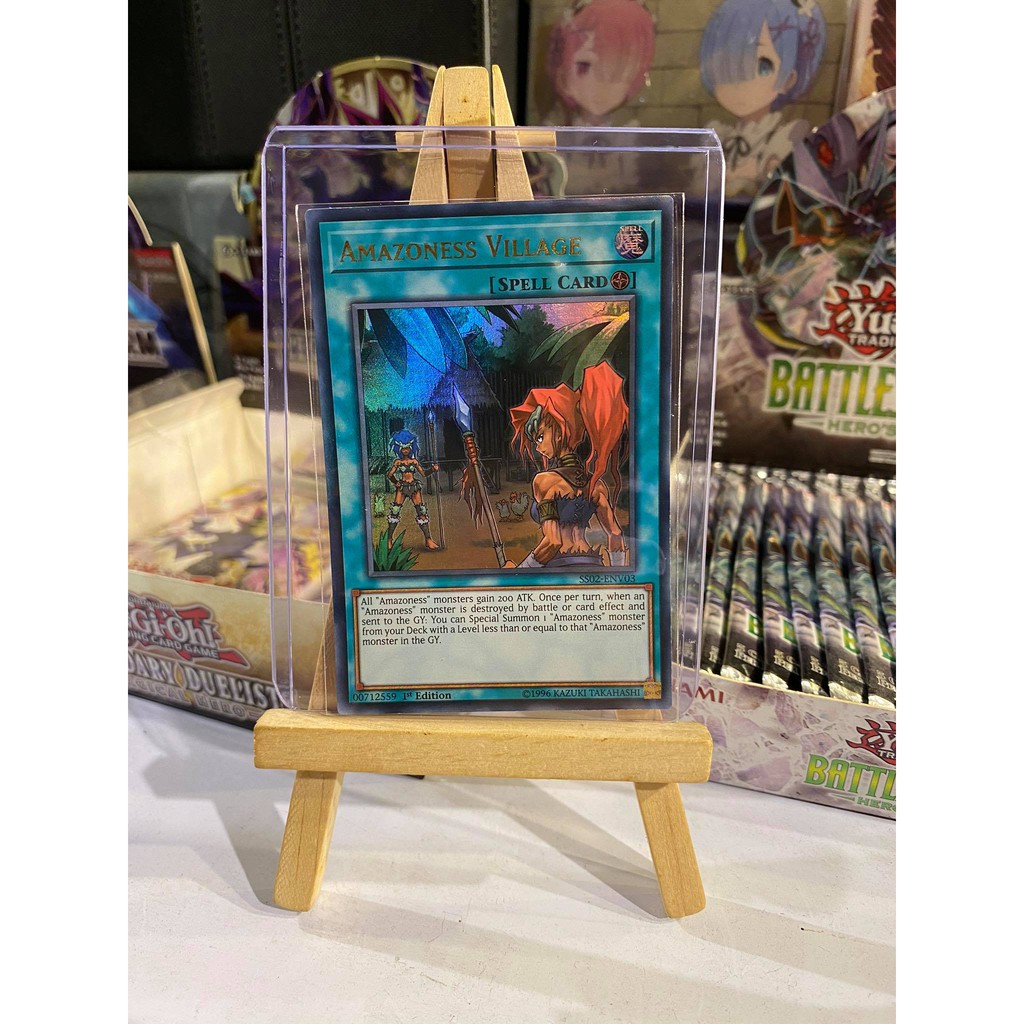 Lá bài thẻ bài Yugioh Amazoness Village – Ultra Rare - Tặng bọc bài nhựa bảo quản