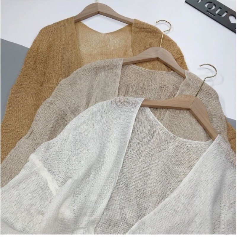 Áo Khoác Cadigan Len Mỏng Phong Cách Hàn Quốc | BigBuy360 - bigbuy360.vn