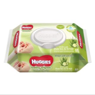 Khăn ướt Huggies không mùi 64 miếng
