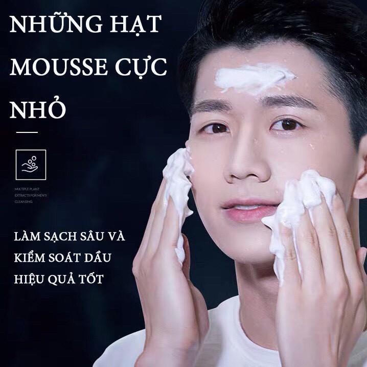 Sữa rửa mặt iceman tạo bọt làm trắng và tẩy da chết BueMan 180ml