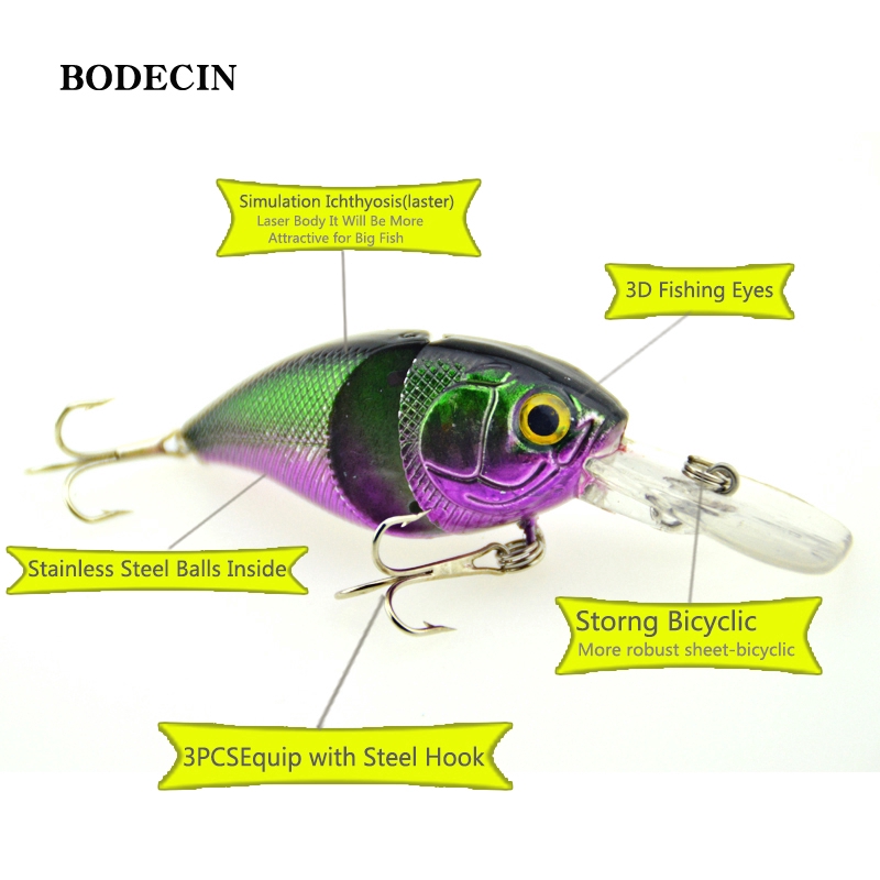 Mồi câu cá giả 8.5cm 14g thiết kế chuyên dụng cao cấp