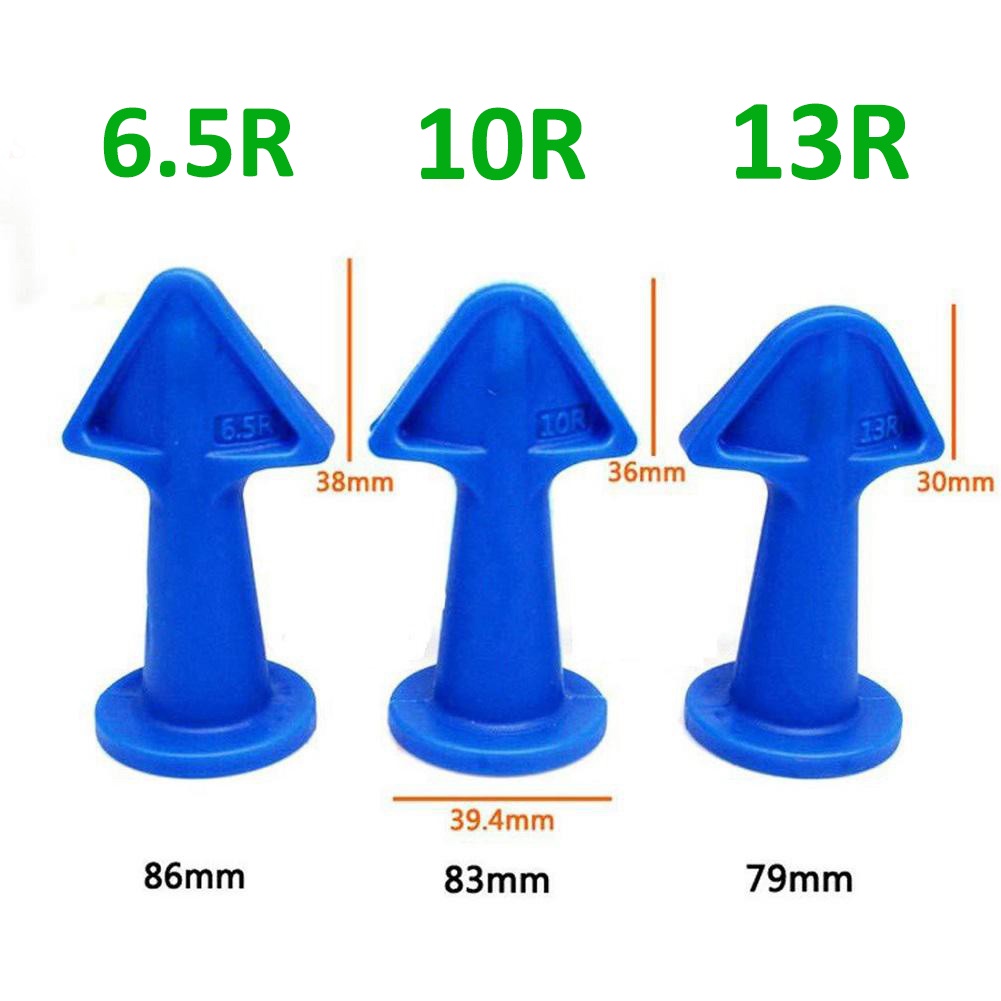 Bộ 3 đầu bơm miết silicon cỡ 6.5R, 10R,13R bằng nhựa ABS hỗ trợ súng bắn keo