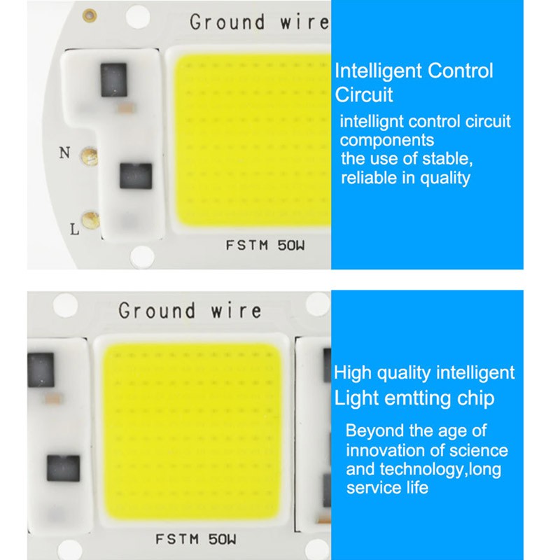 ✾ Đèn LED 20W 30W 50W floodlight COB Chip 220V thông minh✾ activespace ✾