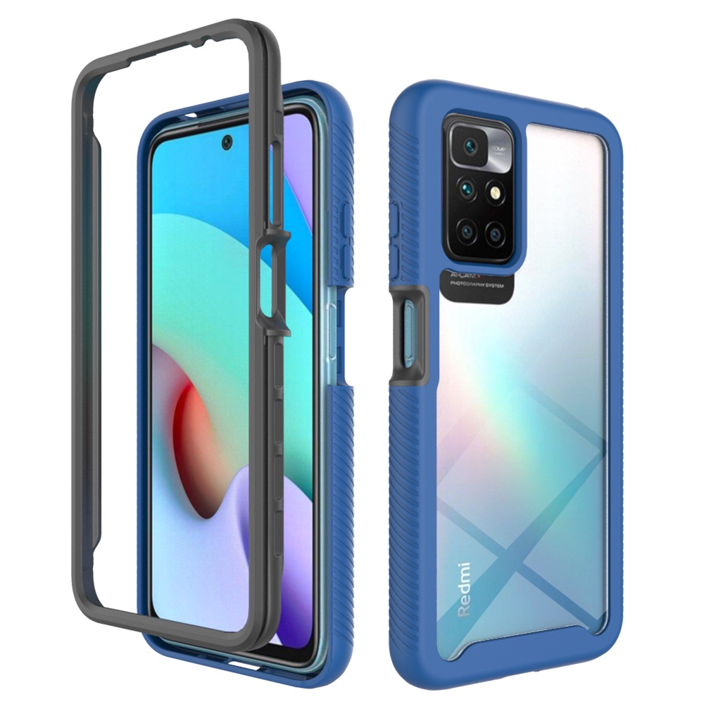 Full Body Front Back Protective Case For Redmi 10X 10 Note 8 9 9S 10S 11S 11 Pro Max K40 K20 9A 9C 9T Transparent Hard Soft Shell Cover For Xiaomi 11 Poco F3 M4 X3 Nfc 10T Lite 5G Shockproof Bumper