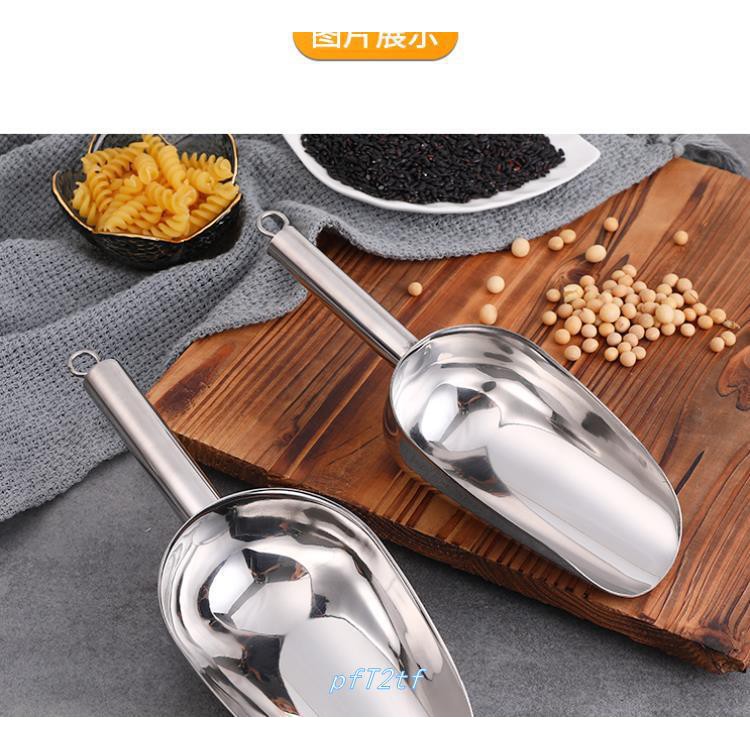 Dụng cụ muỗng Xúc đá bằng inox 304 số 3-4-5-6 cán dày xịn đẹp cao gấp