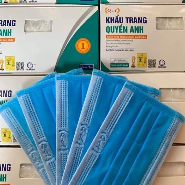 [ CHÍNH HÃNG CÓ DẬP LOGO ] Khẩu trang 4 lớp GKK Quyền Anh 1 hộp / 50 chiếc .