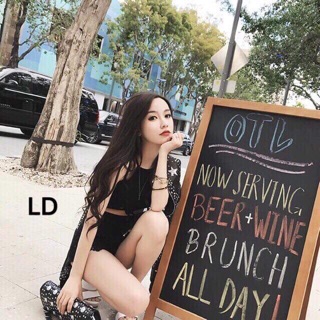 Áo 2 dây buộc bụng