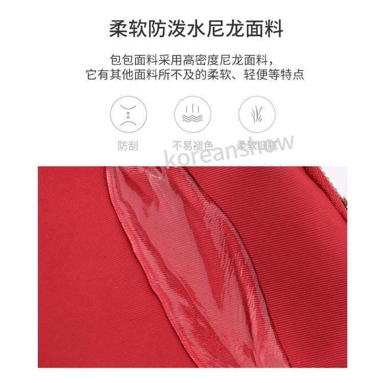 Túi xách nữ Túi đeo chéo vai màu đen/hồng chống nước phong cách Hàn Quốc cho nữ-77
