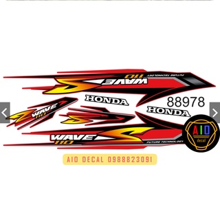 [Loại 1] Tem Rời Wave S 110cc Đủ Màu VIP1 (2017-2021)- Ảnh Thật (Decal Wave) (Tem xe Wave)