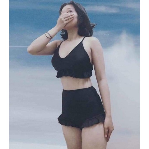 Bikini nữ 2 mảnh yếm bèo KONKUN MS63