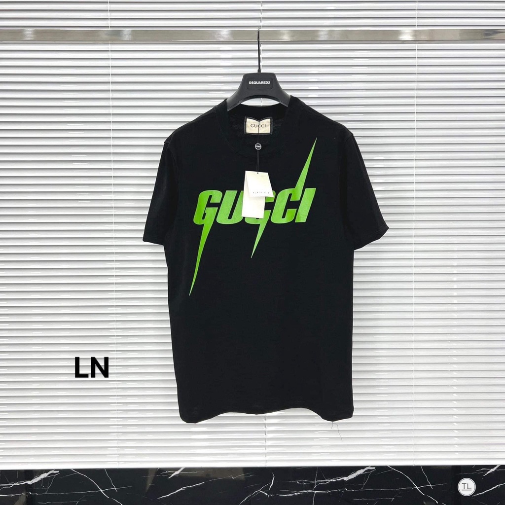 [ SẴN HÀNG +GIÁ RẺ ] Áo Phông Nam Nữ  Gu.cci in Chữ Xanh Phong Cách Thời Trang 4 mùa Quang Minh