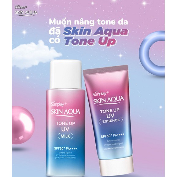 Tone Up UV Milk Sữa chống nắng hiệu chỉnh sắc da Sunplay Skin Aqua SPF50+ PA++++ 50g