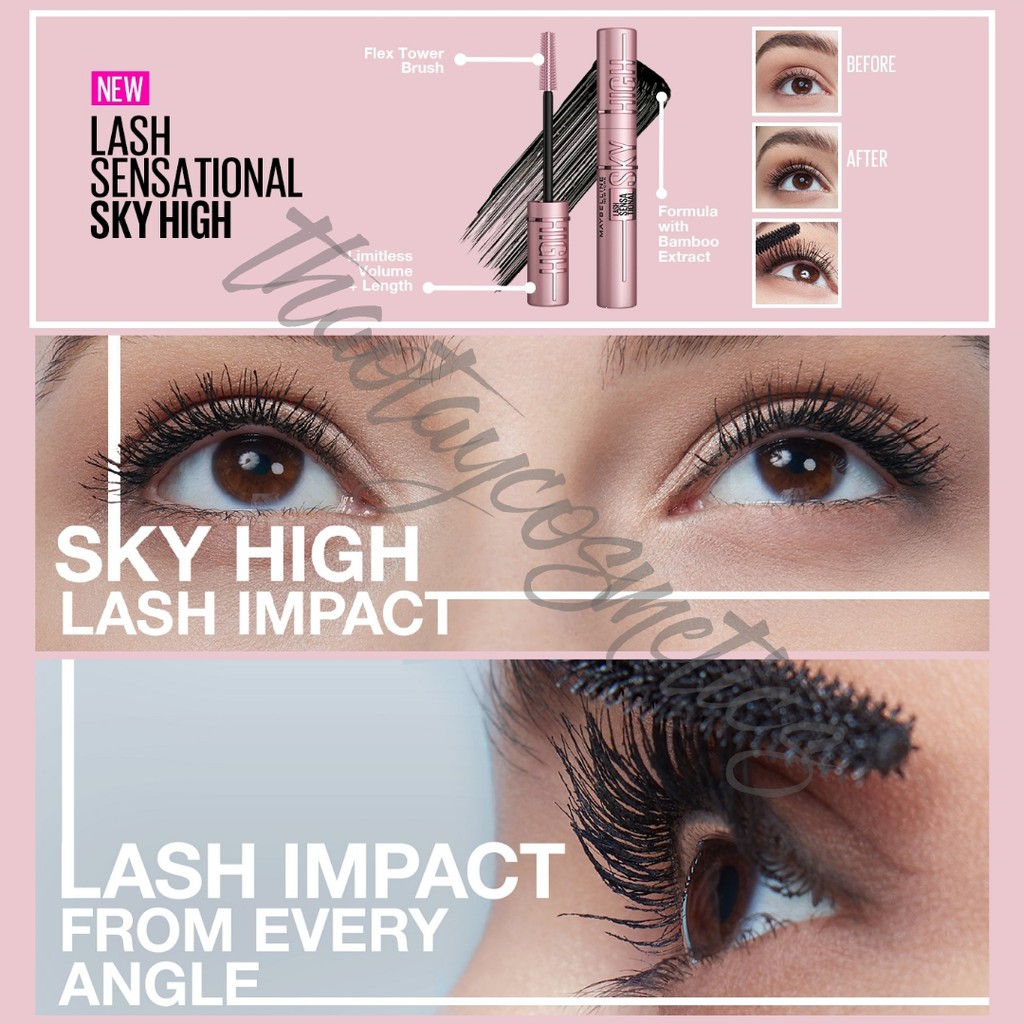 [MẪU MỚI/HOT] Maybeliine Lash Sensational SKY HIGH Mascara (6ml) | WebRaoVat - webraovat.net.vn