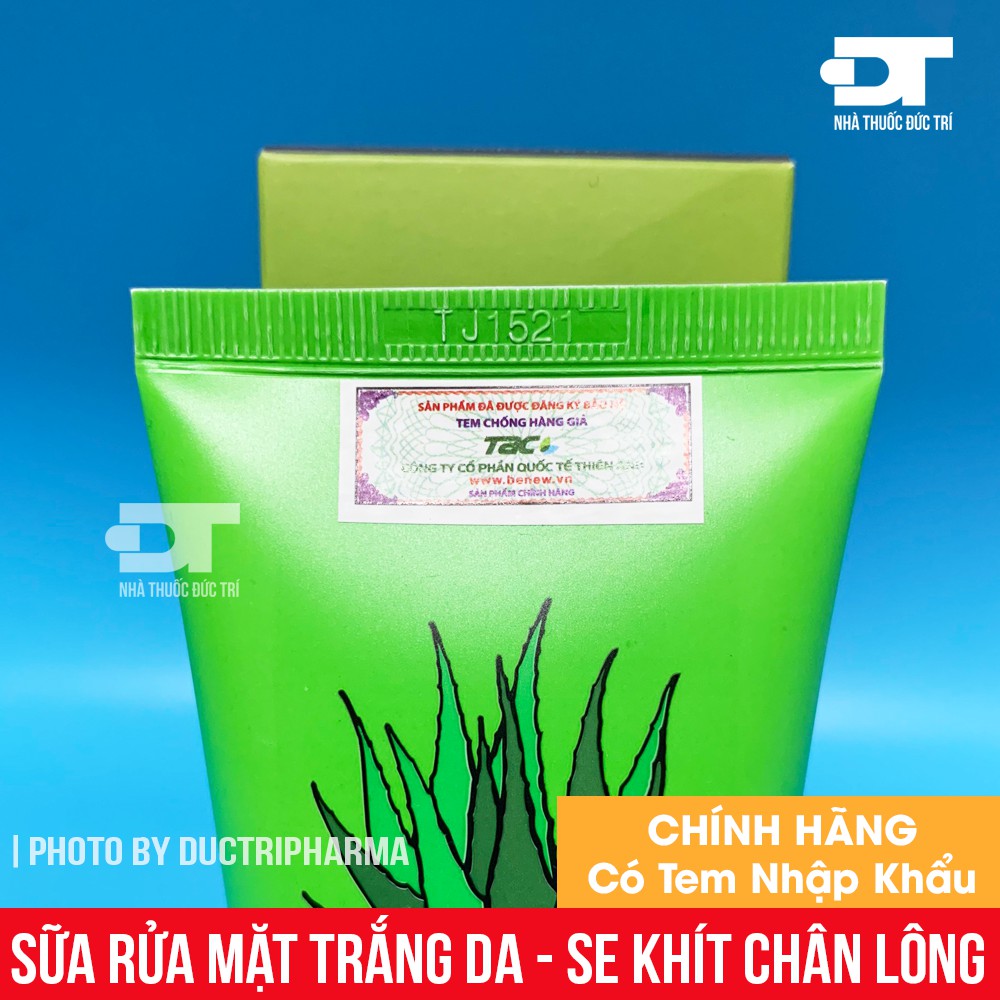 [CHÍNH HÃNG] Sữa rửa mặt lô hội trắng da, se khít lỗ chân lông BENEW Aloe Foam Cleansing 100ml