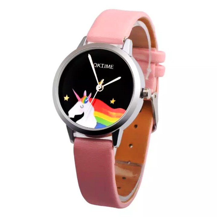 Đồng hồ đeo tay cho bé gái hình ngựa 1 sừng dây da sành điệu BBShine – DH010
