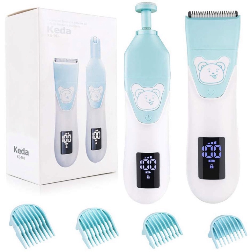 Combo cạo lông + mài móng PETTông đơ cắt lông chó mèo Keda 501 đầy đủ phụ kiện cho pet, cắt lông chó poodle