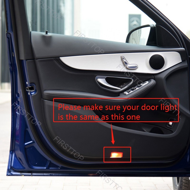 Bộ 2 Đèn LED Gắn Cửa Xe Hơi Mercedes Benz W205 W166 W176 W212 W213 X166 X156 class E A B C E20 GL300
